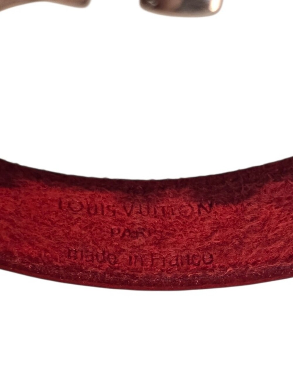 Louis Vuitton Wish Good Luck Red Silver Adjustable Leather Bracelet - Picture 12 of 14